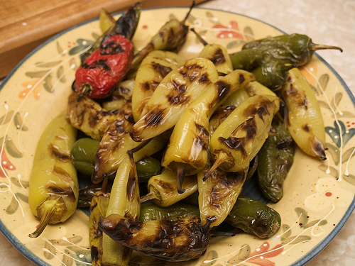 Roasted hot peppers Roasted peppers