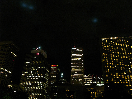 Downtown at night Nuit Blanche 2008 - Downtown Toronto