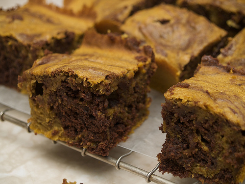 Pumpkin Swirl Brownies