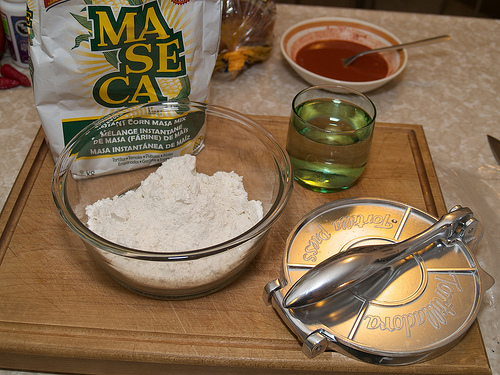 What you need to make homemade corn tortillas Homemade Corn Tortillas