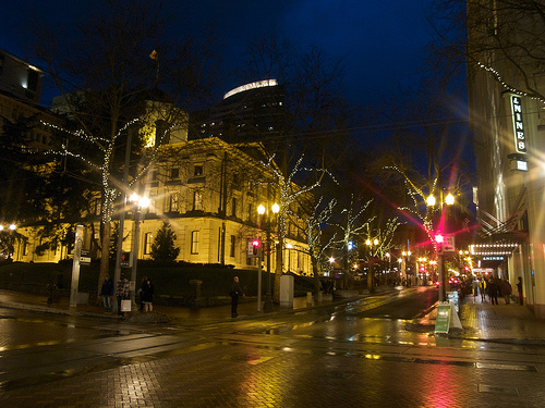 Downtown Portland at Night
