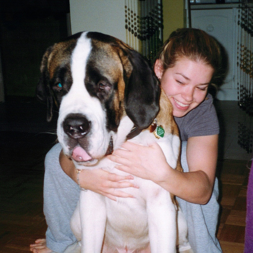 Me and the big guy - at about 1 year old Young Zeus, about 1 year old