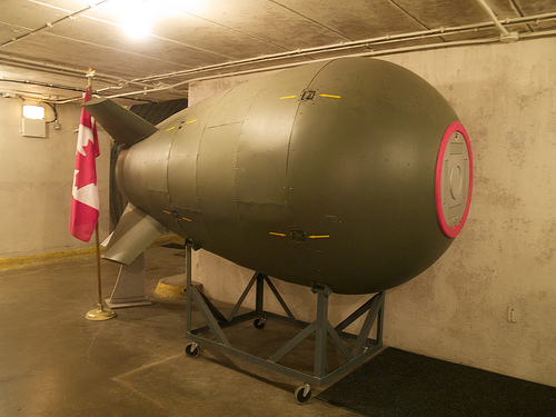 Atom bomb display Diefenbunker atom bomb