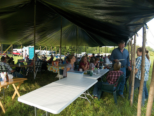 The food tent 5-Day Ride - food tent