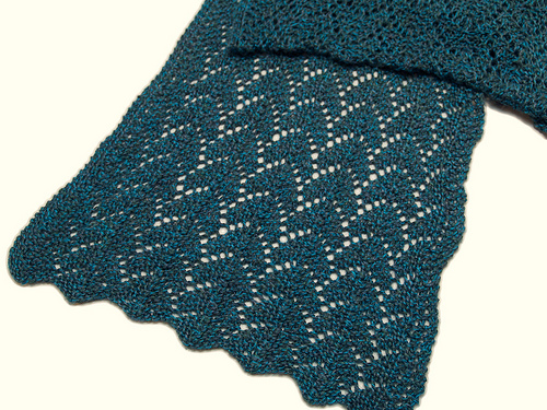 Forever scarf detail Lacy Soy Silk Scarf