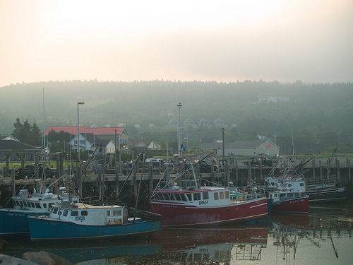 Alma, Bay of Fundy, at dawn Alma, just outside Fundy National Park