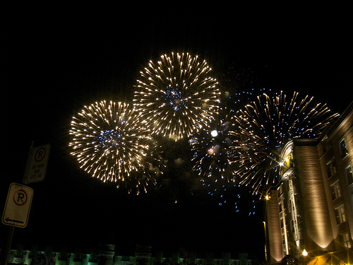 Spontaneous fireworks Spontaneous fireworks in QC
