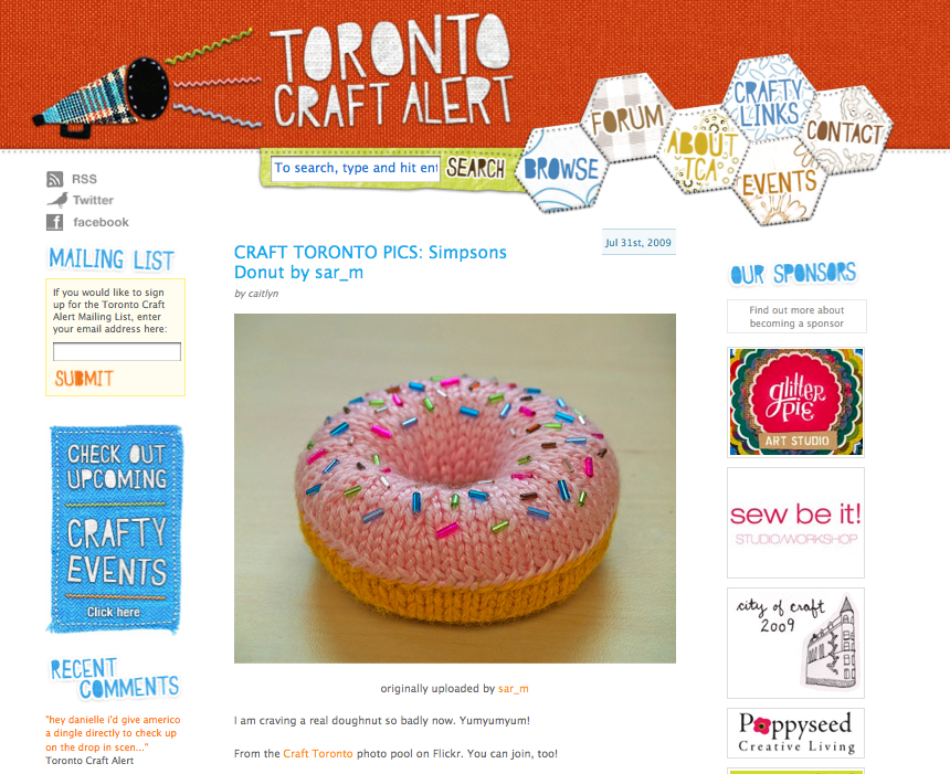 My donut on Toronto Craft Alert