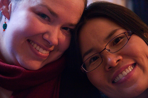 Me and Youngja on NYE '09. Moi & Youngja on NYE '09