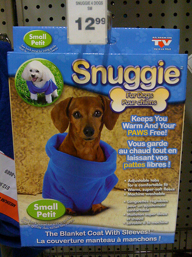 Snuggie for Dogs?!