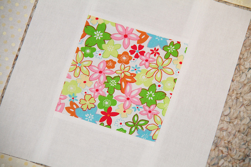 An 'A' block Baby Quilt for my niece
