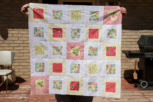 My finished quilt top Finished Baby Quilt Top