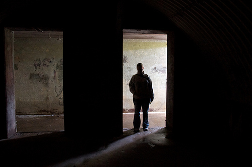 Inside the bunker