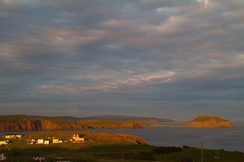 Sunseet over Trinity Bay