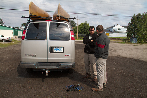 Picked up at the train station Wabakimi 2010