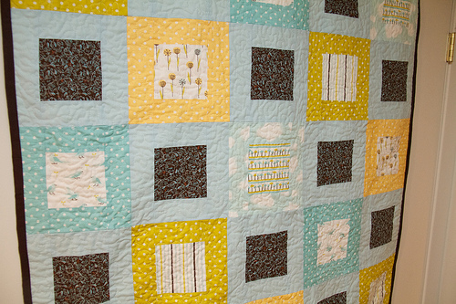 Detailed view Baby Boy Quilt