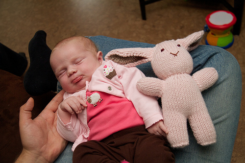 Baby Vaughn with her bun Baby Vaughn