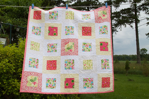 Baby quilt for Vaughn First baby quilt - finished!