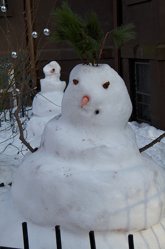 Squat snowman