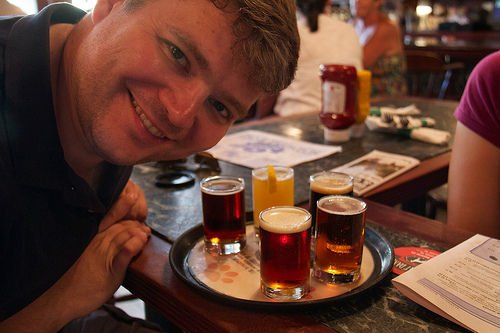 Chris with his sampler at Great Dane Chris with his sampler at Great Dane