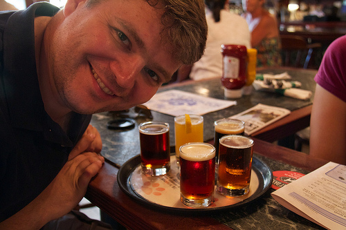 Chris with his sampler at Great Dane