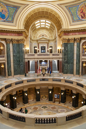Inside the capitol building Inside the capitol building