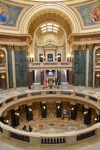 Inside the capitol building