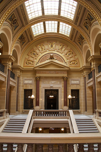 Inside the capitol building