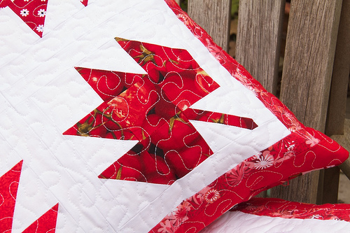 Maple Leaf Pillow detail