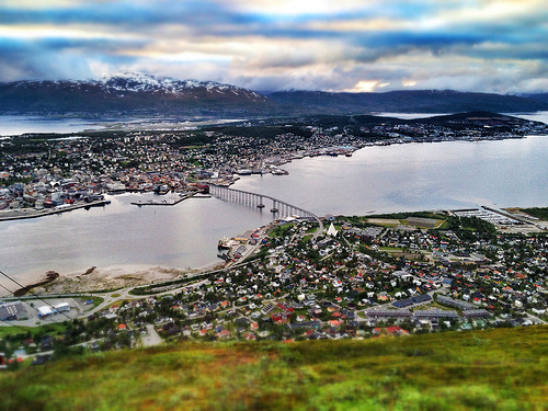 Midnight sun (sort of) in Tromsø