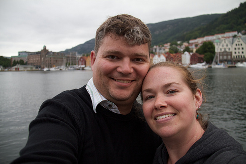 Us in Bergen, Norway