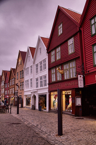 Dusk at Bryggen Dusk at Bryggen
