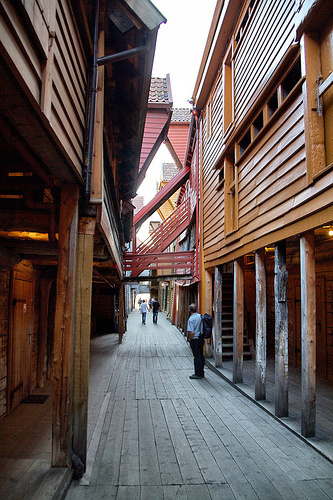 Exploring Bryggen in Bergen