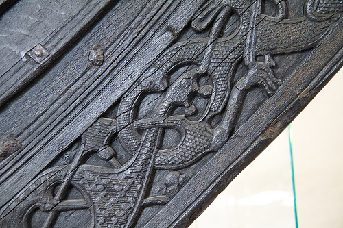 Carvings on the Oseberg Ship