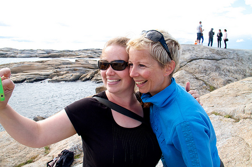 With my friend Guro at Verdens Ende, Norway