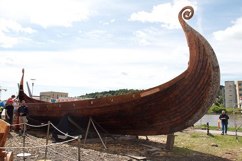 Osebergskipet recreation in Tønsberg