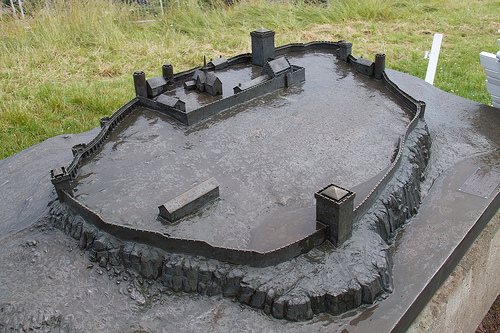 Model of Tønsberg Fortress, as it once was