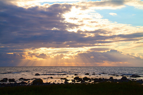 At the beach in Nærbø, Norway