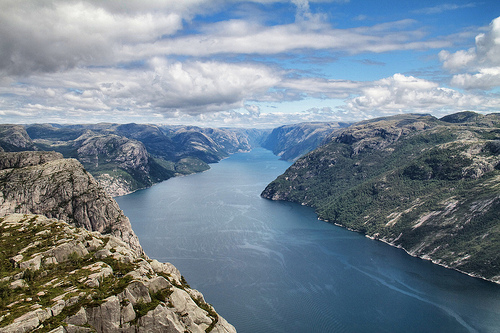 The Lysefjord, near Preikestolen, Norway