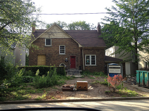 Street view of our new house under renovation