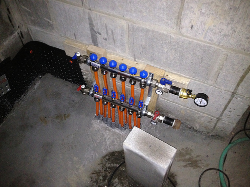 In-floor radiant heat for the basement