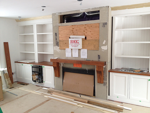 Living Room Built-in Cabinetry