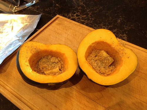 Prepping Squash for Roasting