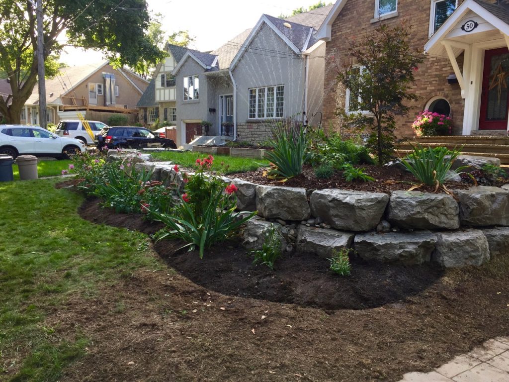 Expanded flowerbed